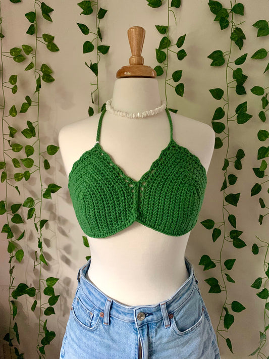 Summer Sunset Collection: Forest Green Bra Top